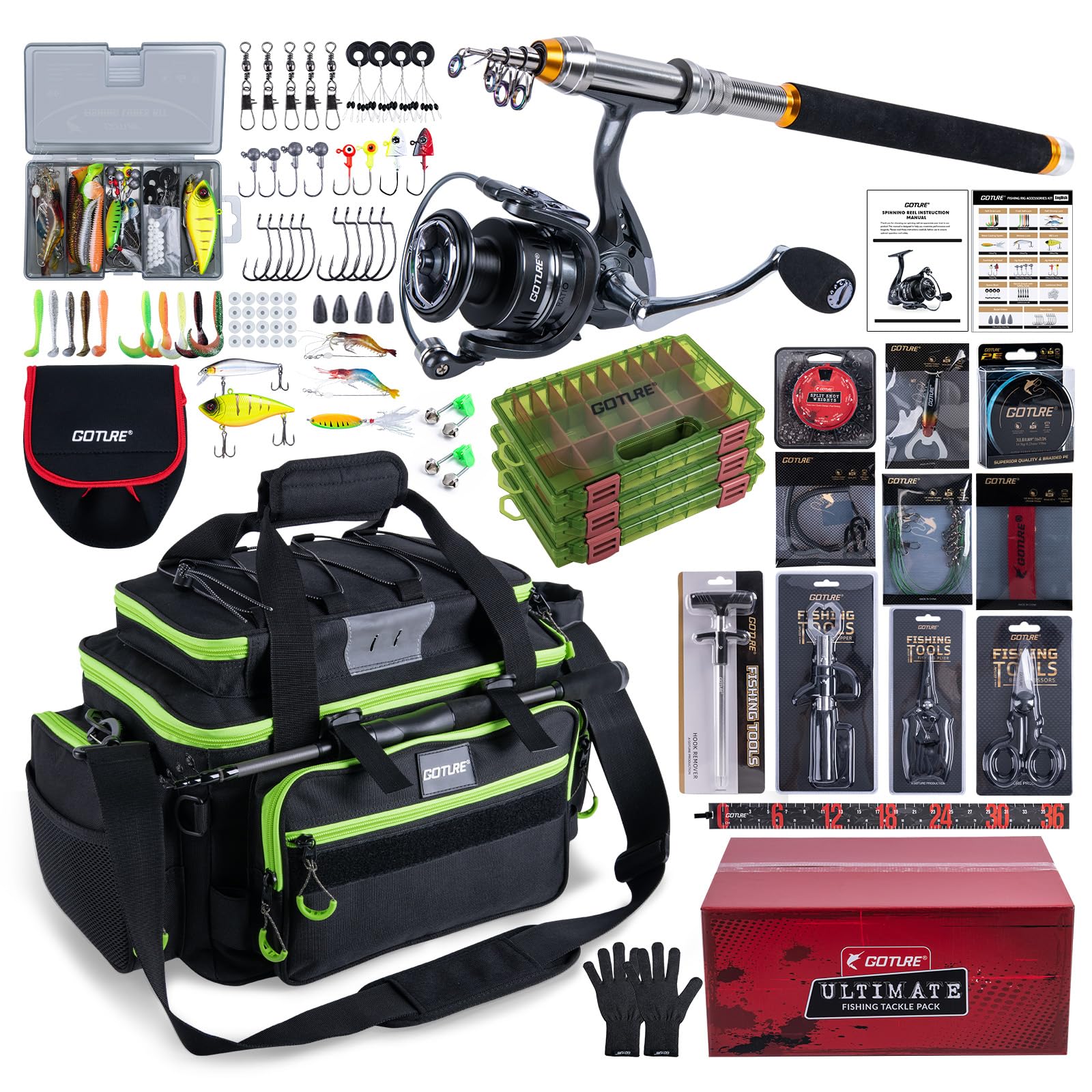 Goture Portable Travel Fishing - Reel Bag review and price