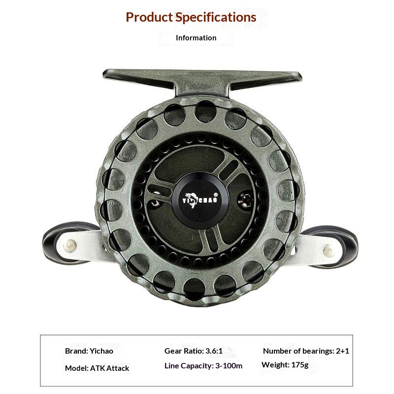 YI CHAO Atk Raft Fishing Reel  - Ice Fishing Reel review and price