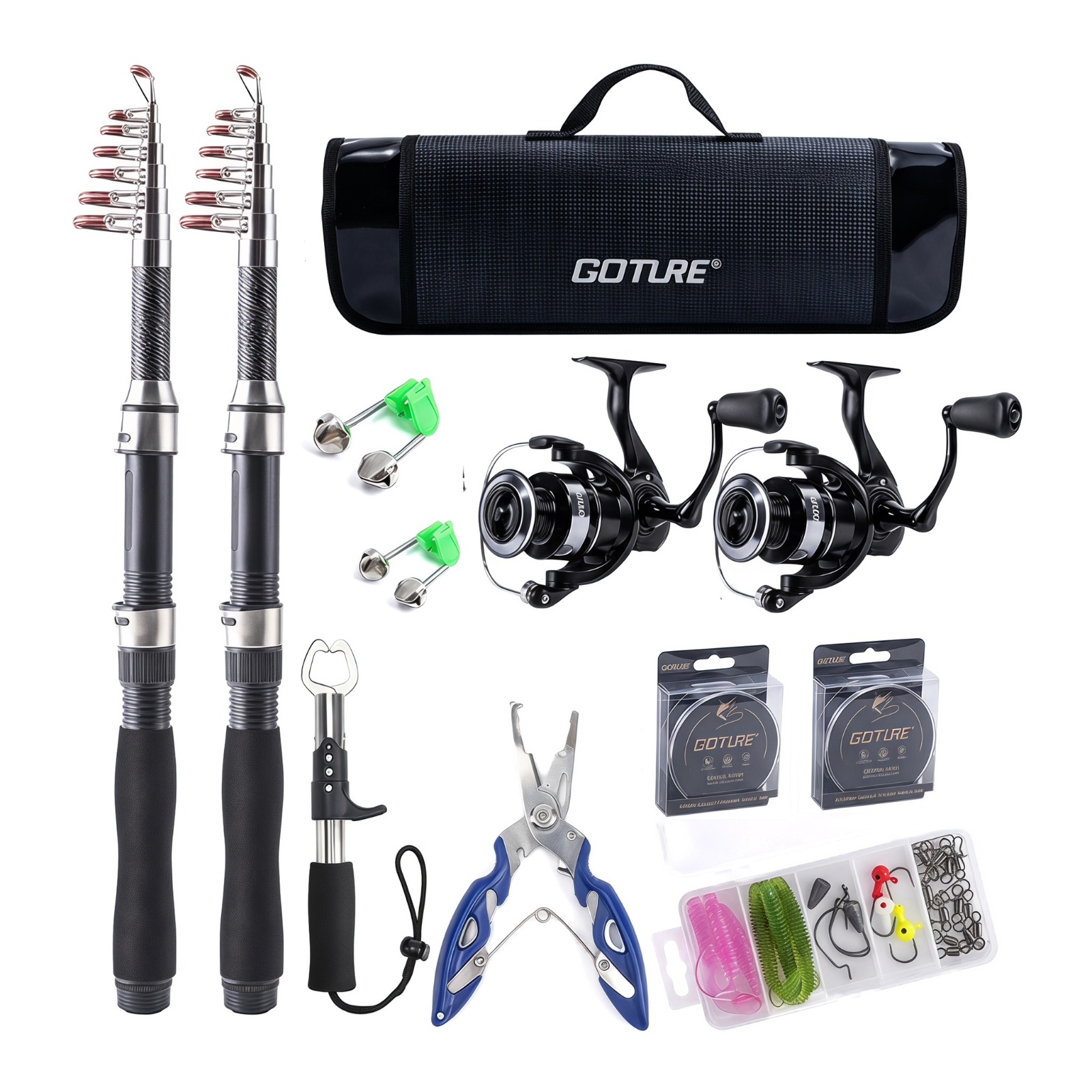 Goture Carbon Telescopic Spinn - Reel Bag review and price