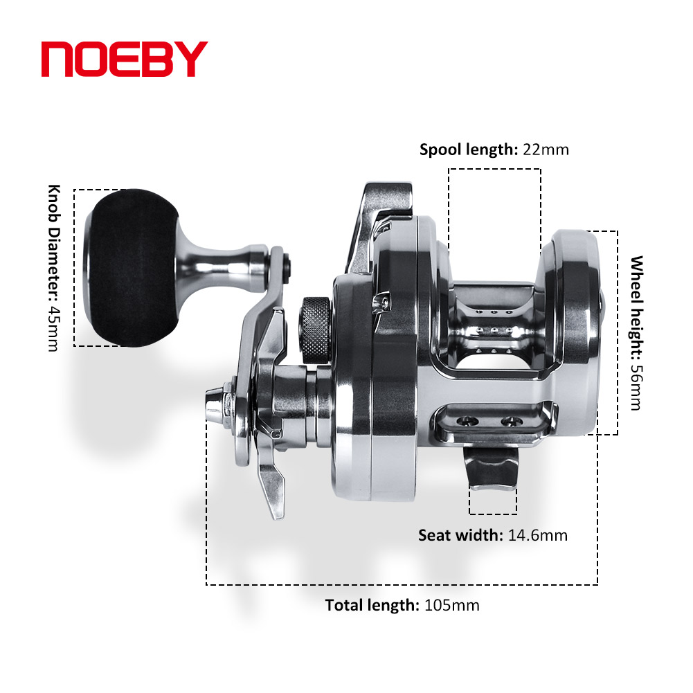 NOEBY Slow Pitch Jigging Reel  - Trolling Reel review and price